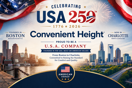 Happy 250th USA! | Convenient Height: Leader in Home and Bathroom Comfort