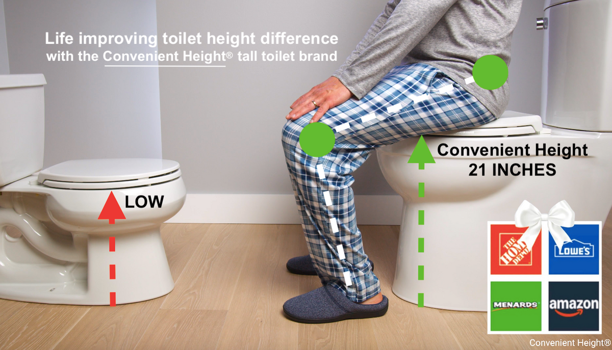 Convenient Height Tall Toilet Store