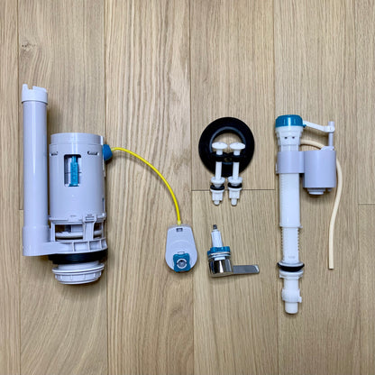Parts: Dual flush new generation system with solid metal chrome lever handle