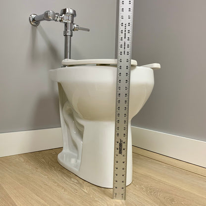 Commercial 20 inch Extra Tall Elongated Bowl for Spud and Flushometer