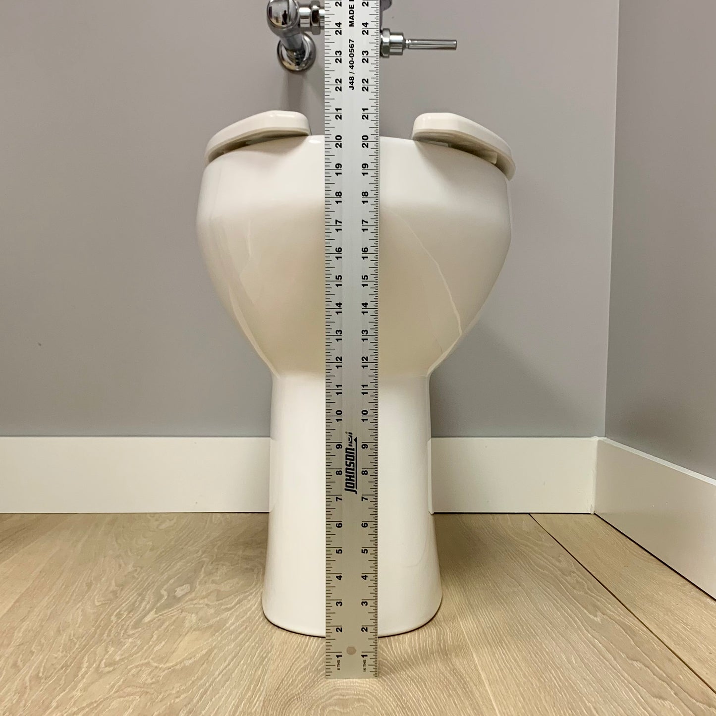Commercial 20 inch Extra Tall Elongated Bowl for Spud and Flushometer