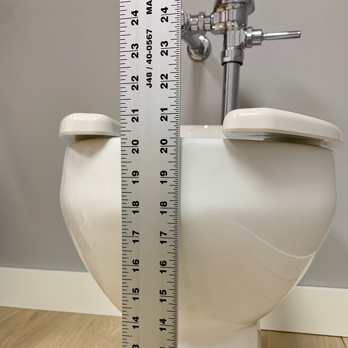 Commercial 20 inch Extra Tall Elongated Bowl for Spud and Flushometer