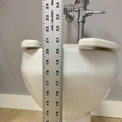 Commercial 20 inch Extra Tall Elongated Bowl for Spud and Flushometer