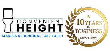 toilets logo 10 years in business