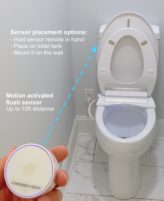 Touchless Remote Control Motion Sensor Toilet Flush. New Generation (SOLD OUT)