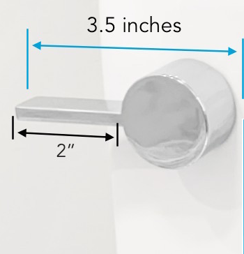 Parts: Dual flush new generation system with solid metal chrome lever handle
