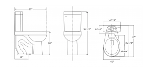 Measurements, Toilet Specs - Tall Toilets by Convenient Height Co ...