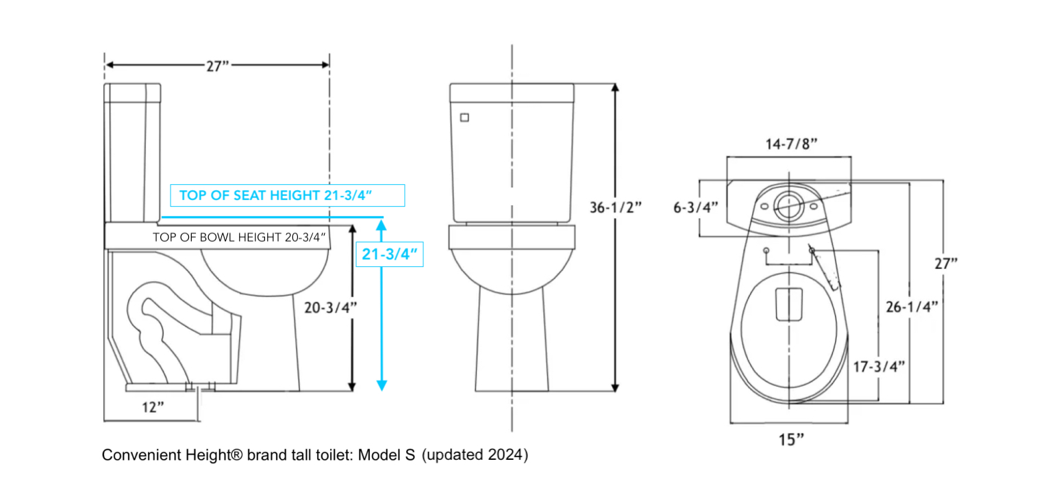 toilet specs Toilet Dimensions Measurements Specs