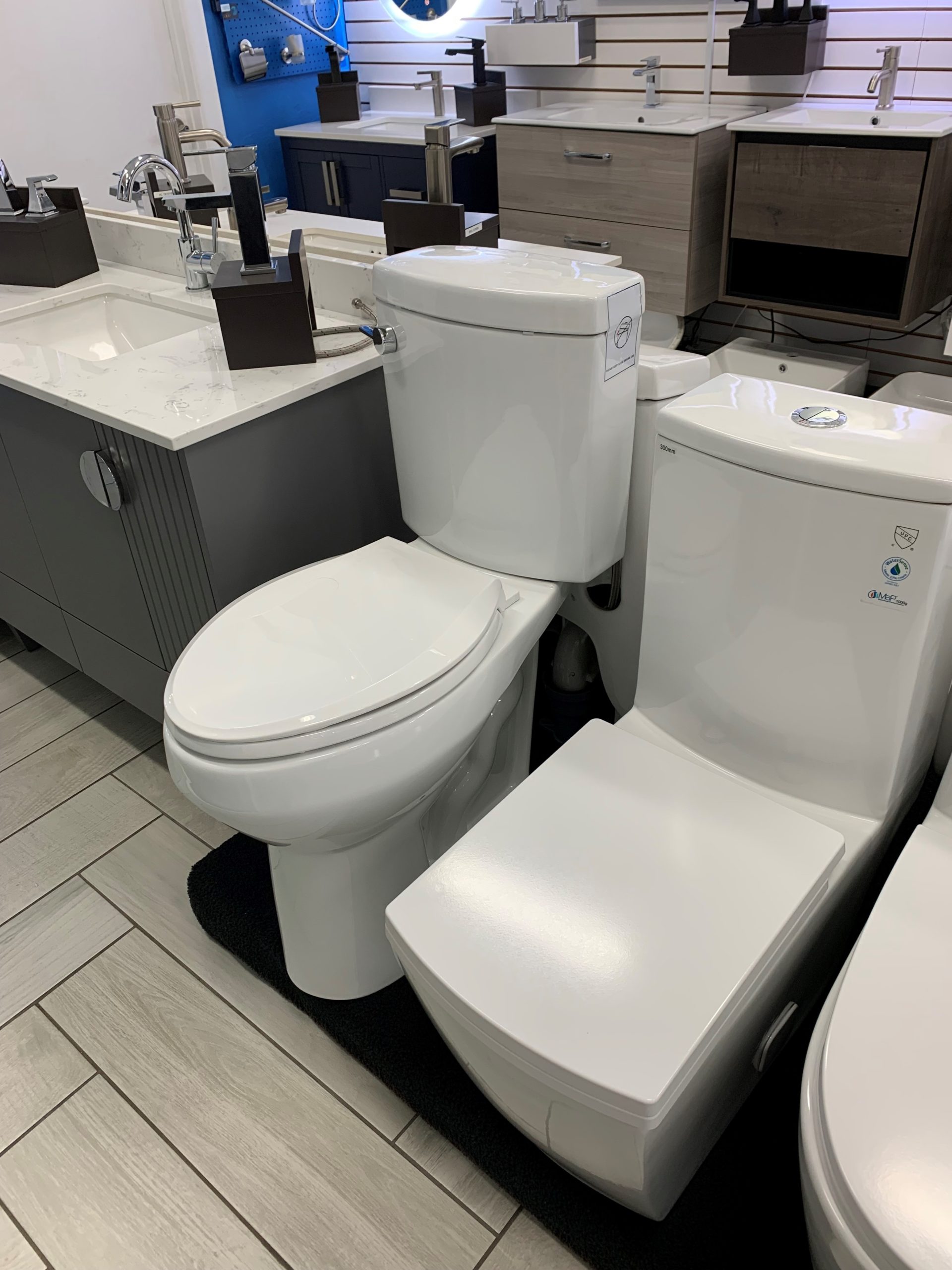 Tall Toilet now displayed in the iconic Miami showroom Tall Toilets