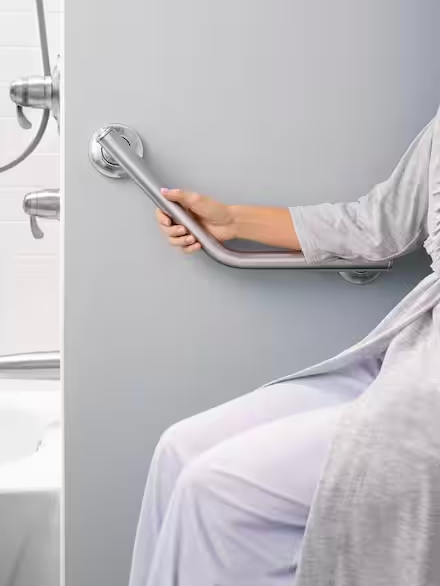Grab bars are graspable bars to help someone maintain balance and lessen fatigue while standing. They are used to provide safety in the bathroom for seniors, people with disabilities and those recovering from an injury or illness that impairs balance or mobility.